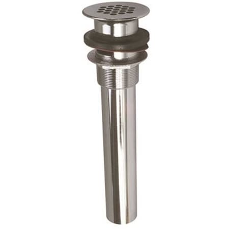 P.O Plug With Grid Strainer 1-1/4 In. X 6 In. In Chrome